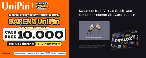 Robux In, September Win Bareng UniPin!